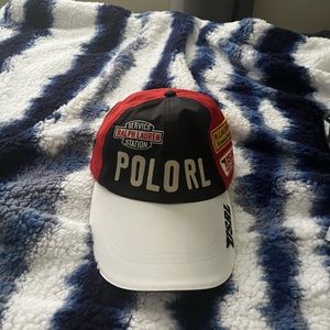 RARE POLO RALPH LAUREN RACING LONG BILL HAT